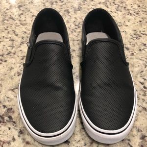 Womens Perforated Slip On Vans